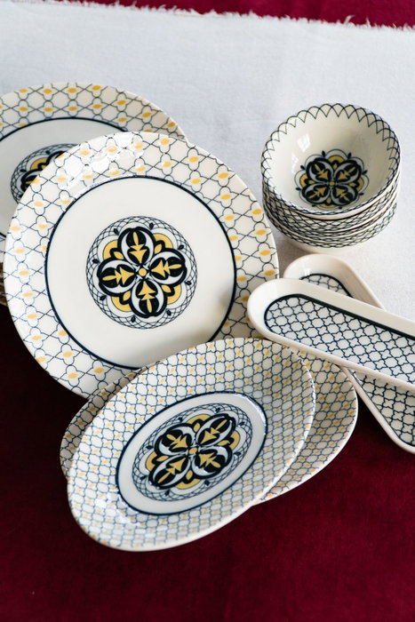 Hermia Set de Desayuno Bergama 16 Multicolor